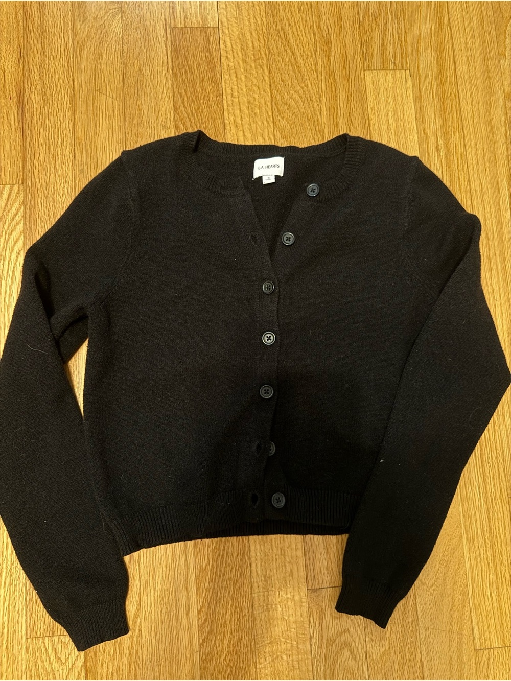 black cardigan
